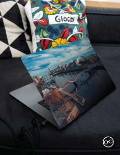 Dublin Overview Laptop Sticker - 1