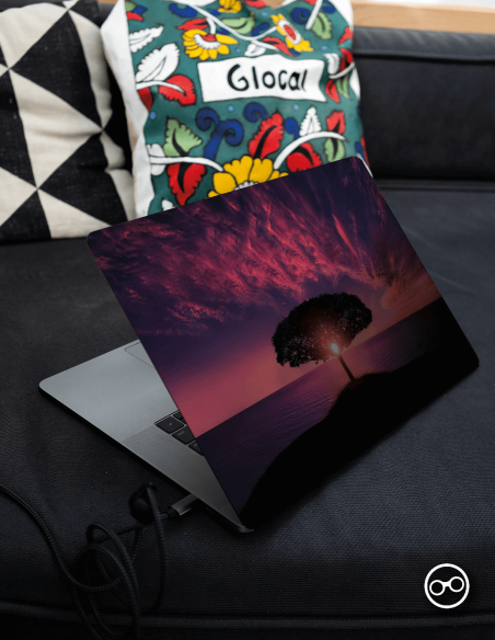 Eenzame Boom Laptop Sticker - 1