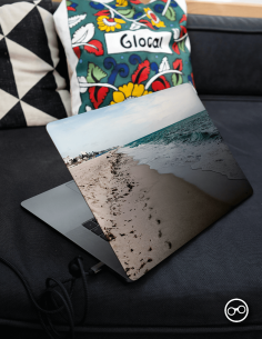 Eindeloos Strand Laptop Sticker - 1