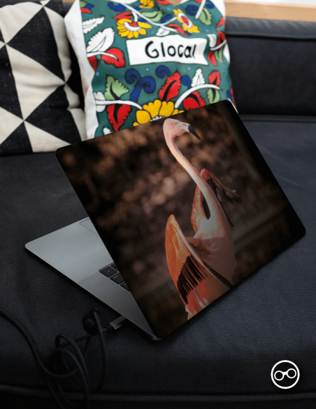 Flamingo Laptop Sticker - 1