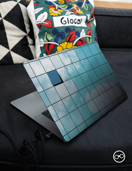 Glazen Gebouw Laptop Sticker - 1