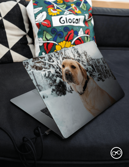 Golden Retriever Laptop Sticker - 1