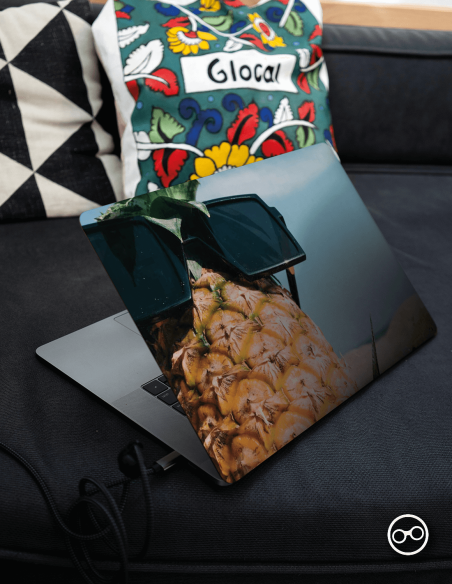 Grappige Ananas Laptop Sticker - 1