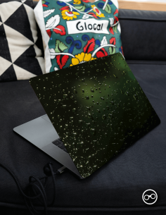 Groen Glas Laptop Sticker - 1