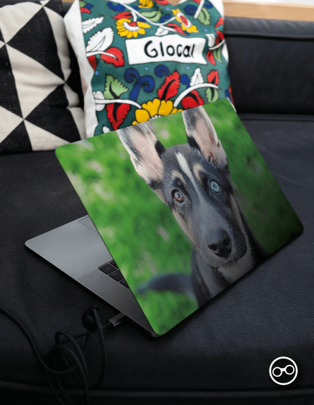 Herder Met Lieve Ogen Laptop Sticker - 1