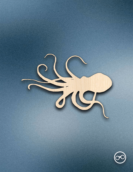 Houten Figuur Octopus - 1