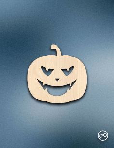 Houten Figuur Pompoen - 1