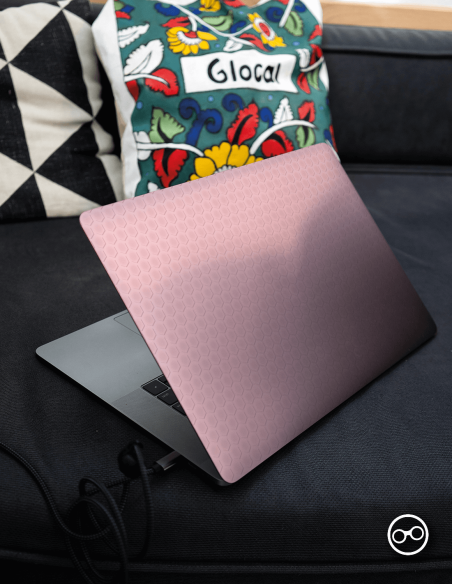 Honeycomb Roze Laptop Sticker - 1 Honeycomb Roze Laptop Sticker - 1