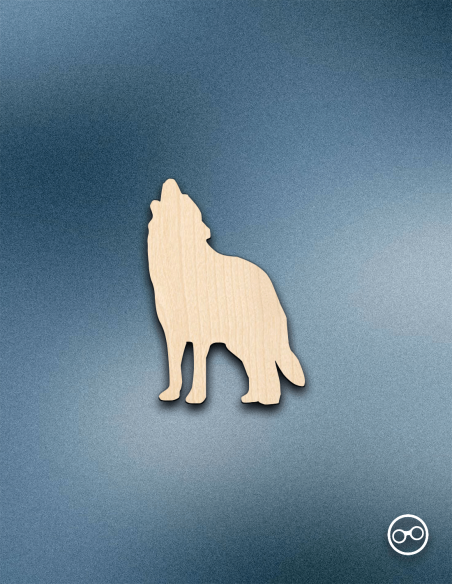 Houten Figuur Wolf