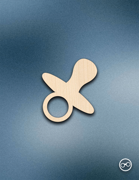 Houten Baby Speen Figuur | Baby Decoratie – Stickermaster