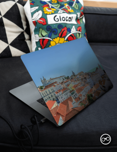 Lissabon Overview Laptop Sticker - 1