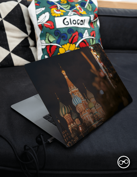 Moskou S'nachts Laptop Sticker - 1