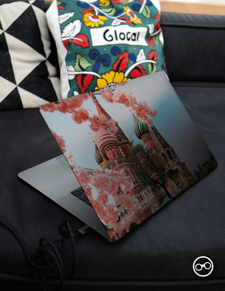 Moskou St-Basil's Cathedral Laptop Sticker - 1