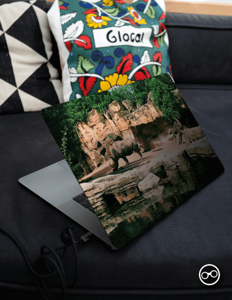 Neushoorn Laptop Sticker - 1