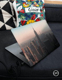 New York Overzicht Laptop Sticker - 1