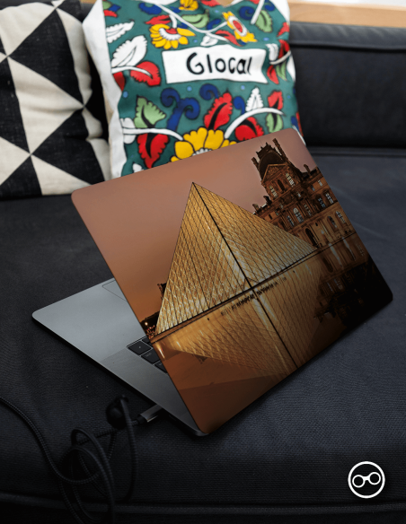 Parijs Louvre Laptop Sticker - 1