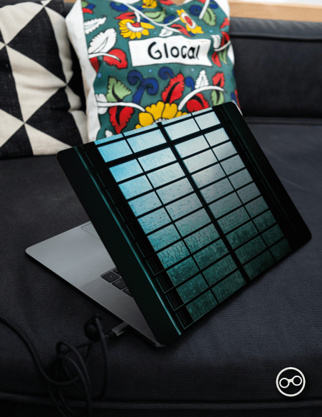 Patroon Glas Laptop Sticker - 1