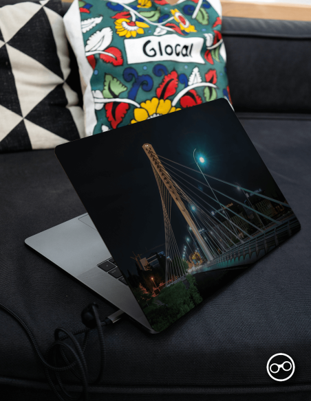 Podgorica Bruge Laptop Sticker - 1