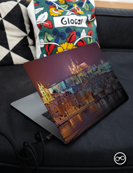 Praag Centrum Laptop Sticker - 1