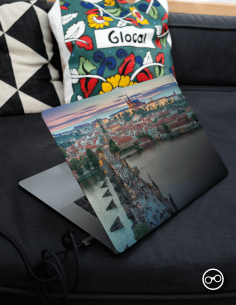 Praag Karelsbrug Laptop Sticker - 1