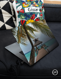 Prachtig Strand Laptop Sticker - 1