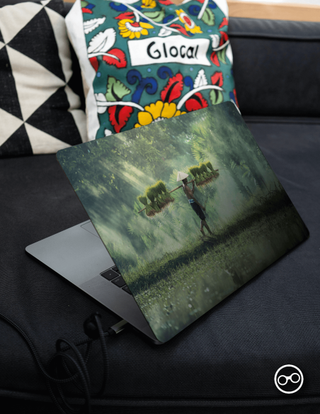 Rice Farmer Laptop Sticker - 1