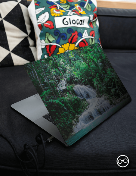 Rustige Waterval Laptop Sticker - 1