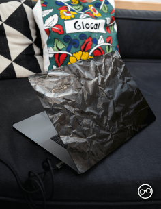 Silver Foil Laptop Sticker - 1