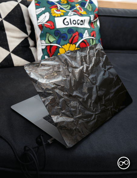 Silver Foil Laptop Sticker - 1