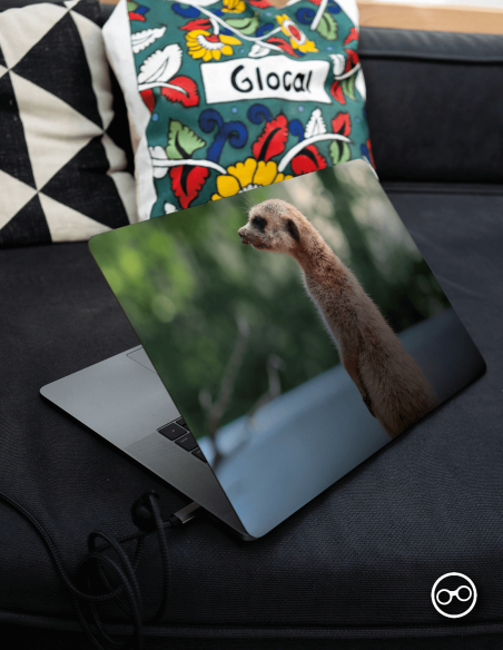 Stokstaartje Laptop Sticker - 1