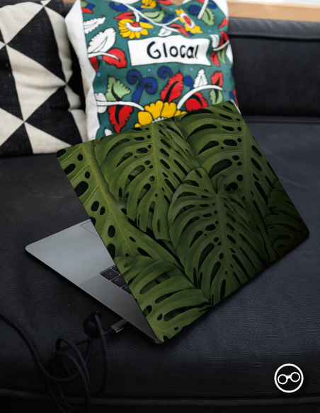 Tropische Bladeren Close Up Laptop Sticker - 1