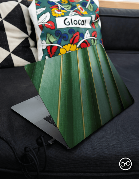 Tropische Bladeren Closer Up Laptop Sticker - 1