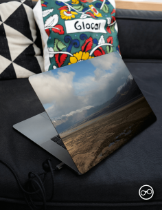 Uitgestrekte Vlakte Laptop Sticker - 1