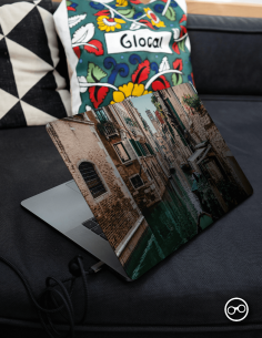 Venetië Kanaal Laptop Sticker - 1