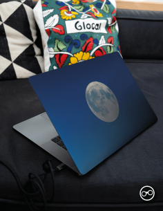 Volle Maan Laptop Sticker - 1
