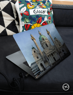 Wenen Karlskirche Laptop Sticker - 1