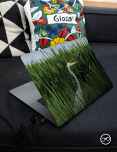 Witte Reiger Laptop Sticker - 1