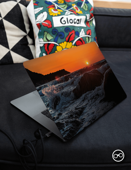 Woeste Avond Zee Laptop Sticker - 1