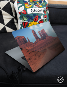 Woestijn Gebied Laptop Sticker - 1