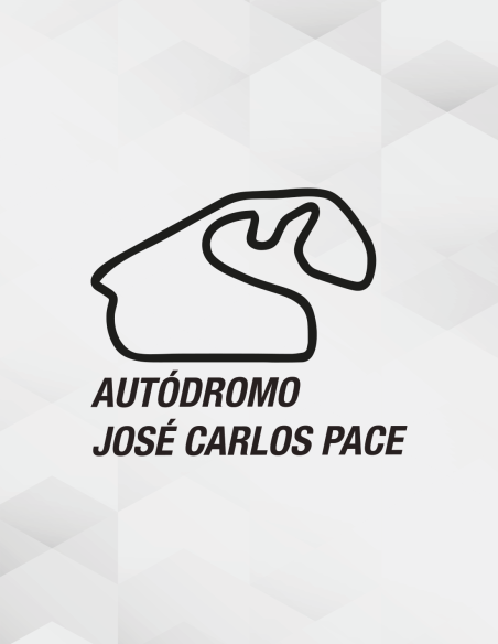 Autódromo José Carlos Pace Interlagos sticker – vinyl circuitdecoratie in diverse kleuren en formaten
