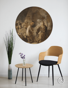 Behangcirkel Jozef zijn dromen vertellend - 1