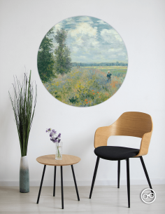 Behangcirkel Papavervelden - 1