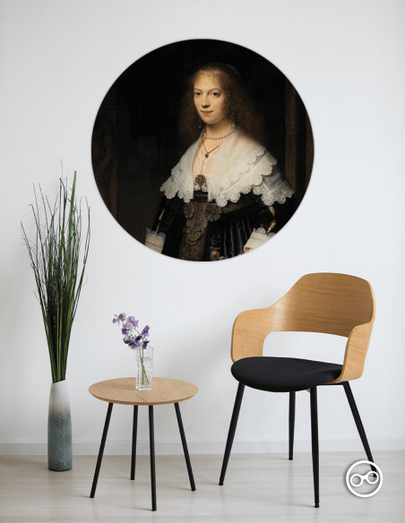 Behangcirkel Portret van een vrouw - 1 Behangcirkel Portret van een vrouw - 1