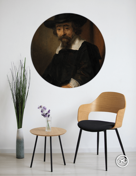 Behangcirkel Portret van Ephraïm Bueno - 1 Behangcirkel Portret van Ephraïm Bueno - 1