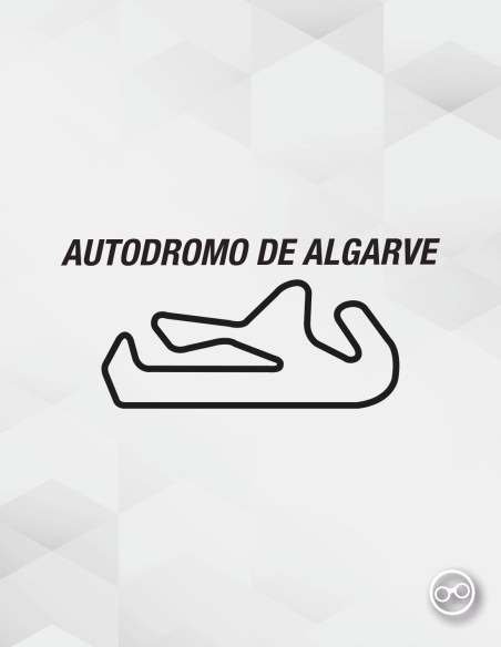 Sticker van het Autódromo do Algarve circuit – geschikt voor auto's, laptops en kleding