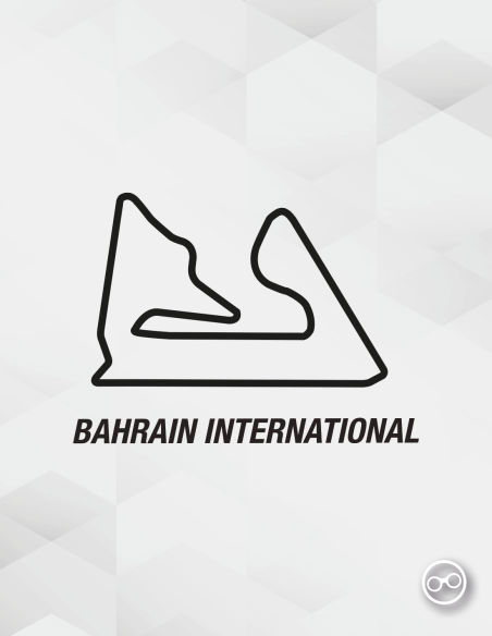 Sticker van het Bahrain International Circuit – geschikt voor auto's, laptops en kleding