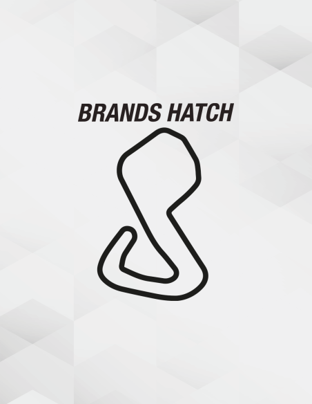 Sticker van het Brands Hatch circuit – geschikt voor auto's, laptops en kleding