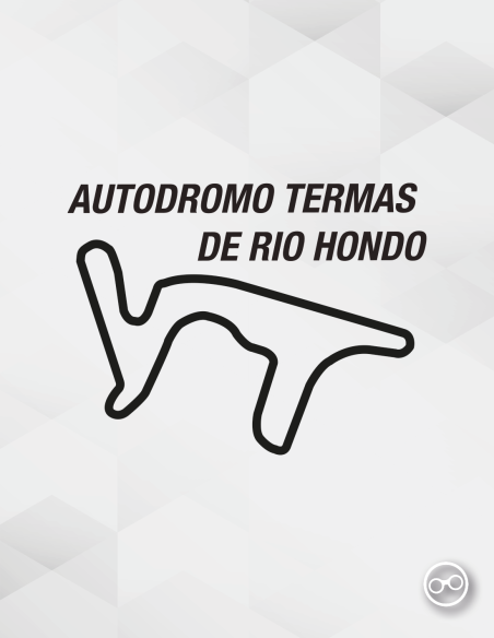 Sticker van het Autódromo Termas de Río Hondo circuit – geschikt voor auto's, laptops en kleding
