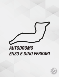 Enzo e Dino Ferrari Imola sticker – vinyl circuitdecoratie in diverse kleuren en formaten