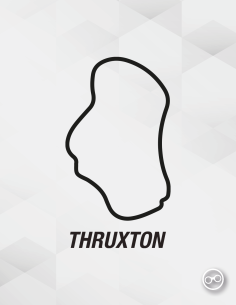 Sticker van het Thruxton circuit – geschikt voor auto's, laptops en kleding
